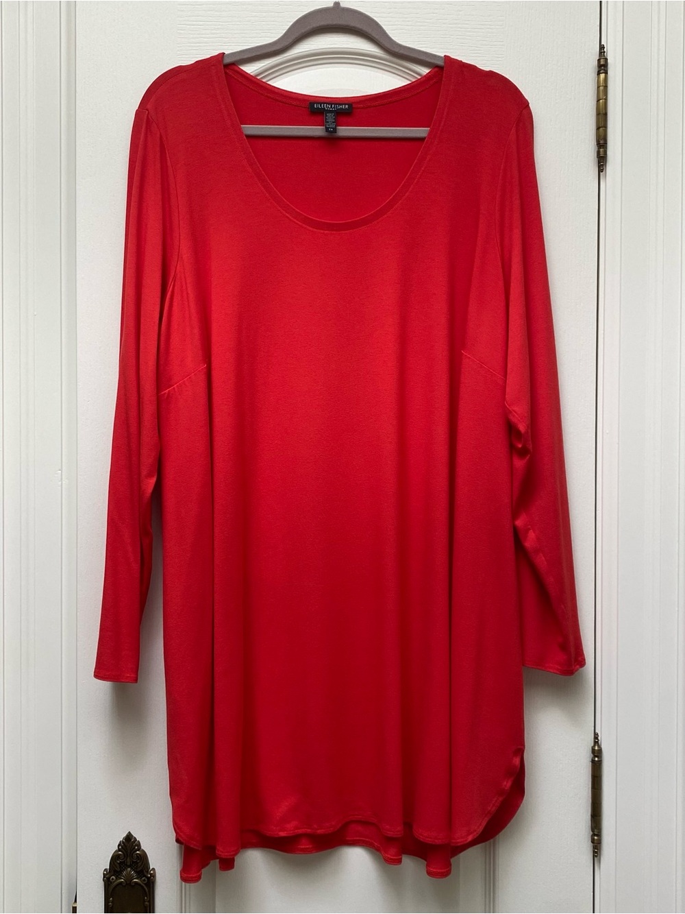 Eileen Fisher Scoop Neck Long-Sleeve Women's Top/Tunic